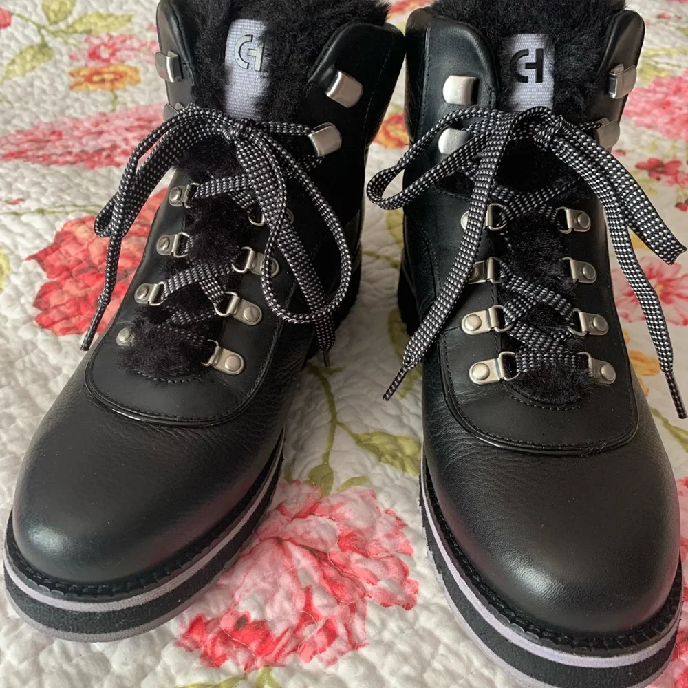 New Cole Haan Leather Zero Grand Booties Boots Shoes - Picture 3 of 16